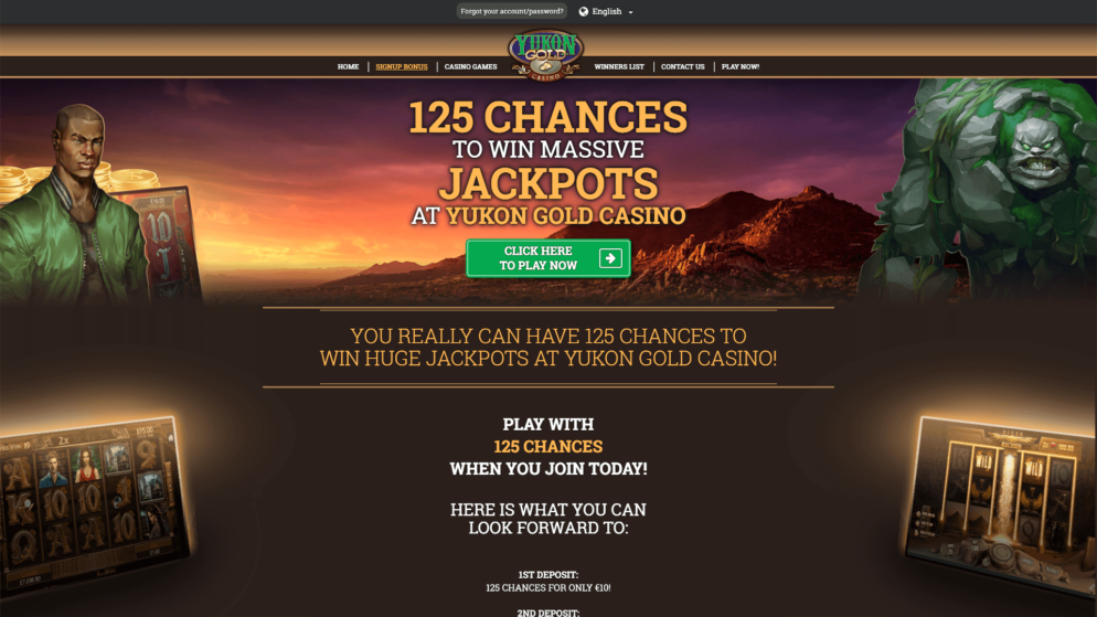 Yukon Casino Bonus